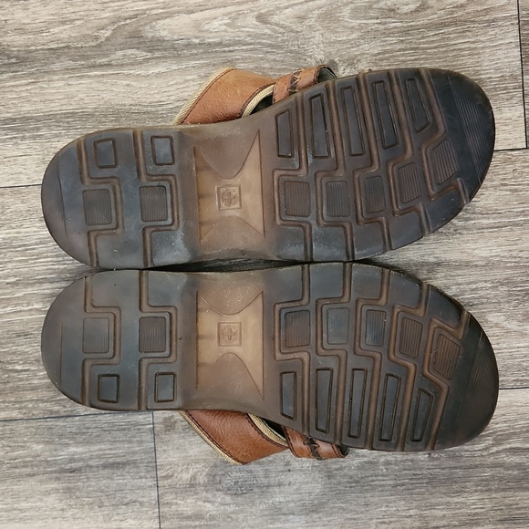 Dr. Martens Vintage Men's Tan Leather Fisherman Slip on Sandals AW004 Size 11 - Picture 8 of 12